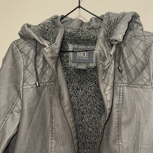 BKE Outerwear Vegan Leather Coat